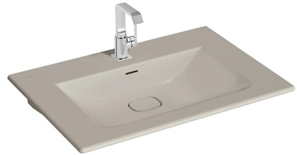 Vitra 7538B020-0001 Metropole Etajerli Lavabo 80 cm Mat Bej.